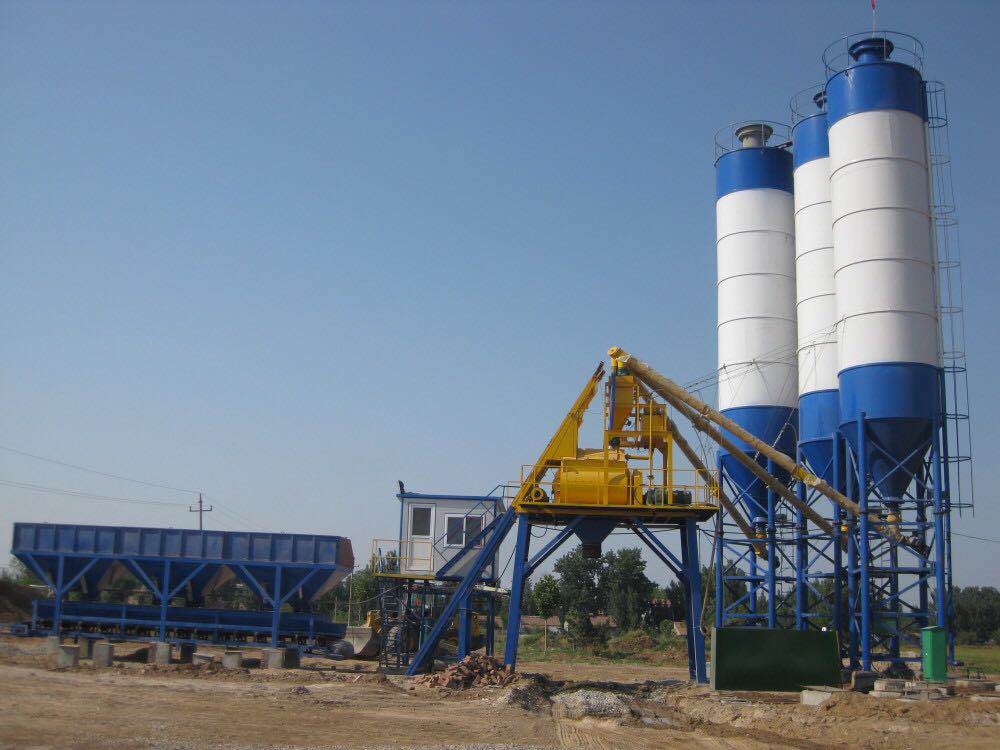 Grade maintenance of concrete mixer